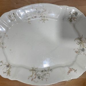 Antique Maddock’s Lamberton Works Floral Serving Platter